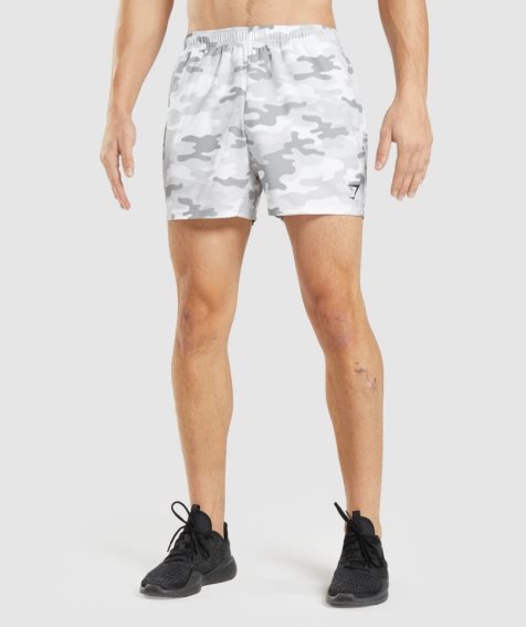 Men's Gymshark Arrival 5" Shorts Camo | NZ 0DAHXJ